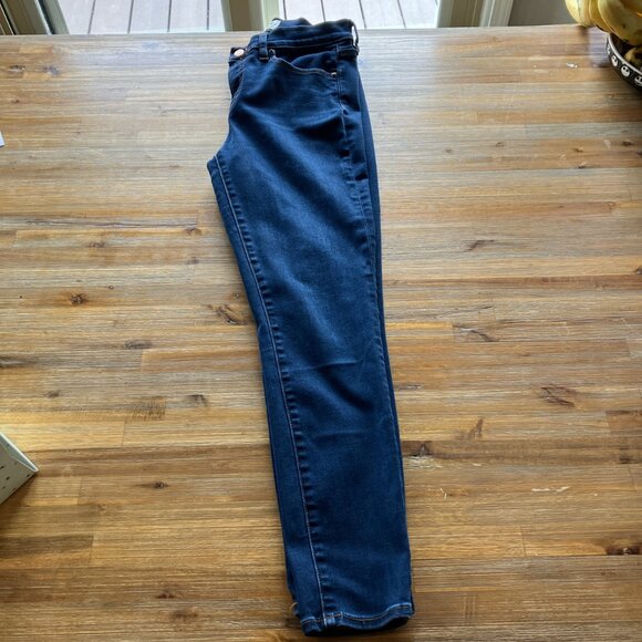 J. Crew 9" Highrise Toothpick dark wash classic‎ 5 pocket stretch denim size 29 - Picture 2 of 5